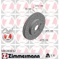 ZIMMERMANN 590.2830.52 Remschijf