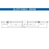 Ate 24.3727-0365.2 Handremkabel