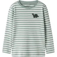 Name it Shirt 'NMMVilly' jade groen / wit