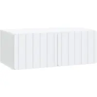 vidaXL Wandmontage TV-kast 78,5 x 41 x 30 cm Wit Bewerkt hout
