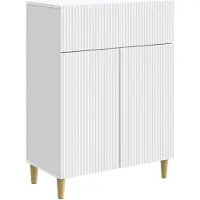 vidaXL Dressoir Wit 66 x 34,5 x 90 cm Bewerkt hout