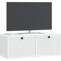 vidaXL Wandmontage TV-kast Wit 78,5 x 31 x 30 cm Bewerkt hout