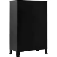 vidaXL Opbergkast industrieel 75x40x120 cm staal zwart