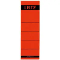 Leitz Rugetiket Leitz breed/kort 62x192mm zelfklevend rood | 10 stuks