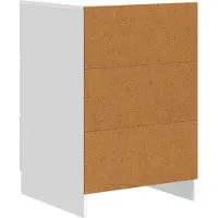 vidaXL Nachtkastje met lade Wit 43 x 41 x 63,5 cm Bewerkt hout