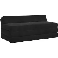 vidaXL Vouwbare Sofa Bed Zwart 120 x 60 x 49 cm Stof