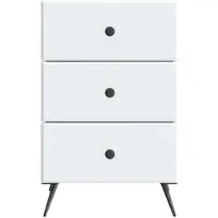 vidaXL Nachtkastje met lade Wit 43 x 41 x 66,5 cm Bewerkt hout