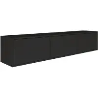 Selsey TV-meubel Fermo | mdf zwart 150x30x30 cm tv-meubels | NADUVI