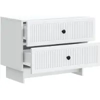 vidaXL Nachtkastje met lade Wit 62 x 34,5 x 47,5 cm Bewerkt hout