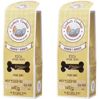 Cooka's Cookies Cooka Cookie's - 100% Natuurlijke Hondenkoekjes - Gourmet Burger Superfoods met Varken-2-PACK-Voordeel Set