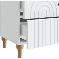 vidaXL Nachtkastje met lade Wit 62 x 34,5 x 48 cm Bewerkt hout