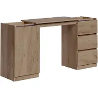 Vicco Ladekast met bureaufunctie Varino, Goudkleurig Eiken, 80 x 75.5 cm uitschuifbaar