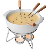 TIM. TIM Fondueset - Fondue - Fondueset elektrisch - Wit - 18cm x 16cm x 13cm