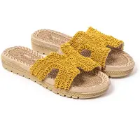 Brasileras Huisschoenen 'Braida' mosterd