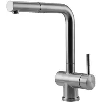 Pure.Sink Elite Steel Pulse-S keukenkraan RVS met uittrekbare uitloop PS8500-02