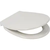 Plieger Royal Toiletbril - Universele vorm WC Bril - Duroplast - Wit - Met Deksel - RVS Bevestiging - Met softclose