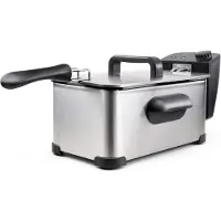 TIM. TIM Frituurpan 3 liter - Frituurpan - Grijs - 43cm x 25cm x 23cm