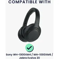 Kwmobile Neopreen hoes voor koptelefoon WH-1000XM4 / WH-1000XM6 / Jabra Evolve 20 - Case voor koptelefoon - Reistas zakje voor headphones - Zachte beschermhoes Over-Ear marineblauw