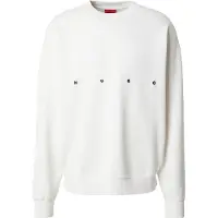 HUGO Sweatshirt 'Darislong' zwart / natuurwit