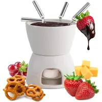 TIM. TIM Fondueset - Fondue - Fondueset elektrisch - Wit - 11cm x 8cm x 7cm