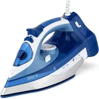 TIM. TIM Strijkijzer Draadloos - Strijkijzer - Stomer Kleding - Wit/Blauw - 34cm x 15cm x 15cm