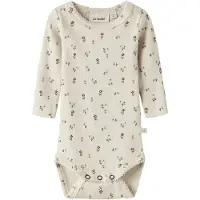 Lil´ Atelier Baby Rompers Nbfgago Ls Slim Body Lil Noos - Ecru - Maat 80