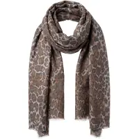 Faina Sjaal lichtbeige / bruin / zwart