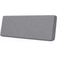 Odol-Plusz Palletkussen Rugkussen 120x40 cm Grijze Linnenlook - Paletkussen voor Palletbank - Afneembare Hoes