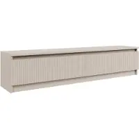 Selsey Sandia – TV-meubel met 2 deuren en geribbelde front, cashmeregrijs, 139 cm