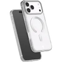 FORCE CASE , Hoesje geschikt voor iPhone 17 Pro Max - Metalen Rand MagSafe Anti-Shock 2m, Grijs