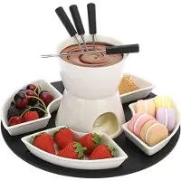 TIM. TIM Fondueset - Fondue - Fondueset elektrisch - Wit - 31cm x 30cm x 13cm