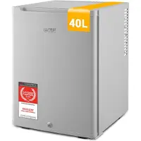 TZS First Austria Mini koelkast - Minibar - 40 liter - Vrijstaand - Volledig stil 22dB - Grijs
