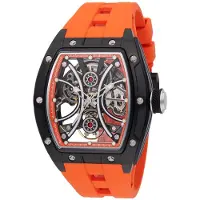 Invicta S1 Rally 49020 Heren Horloge - Automatisch Uurwerk - Roestvrij Staal met zwarte Wijzerplaat - 44mm