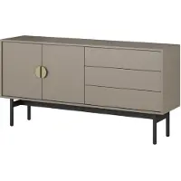 Selsey Stoon II – TV-meubel met 2 deuren en 3 lades - Steengrijs - 154 cm