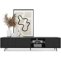 Selsey TV-Meubel Giulia | Design hout zwart 175x44x31 cm tv-meubels | NADUVI