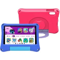 Denver Kindertablet - Nieuwste Android 16 - Introductie jaar 2026 - 4GB RAM - 64GB - 8 Inch - Incl. Blauwe en Roze Hoes - Ouderlijk Toezicht - TIO80115KBUP
