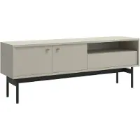 Selsey Olar II – TV-meubel met 2 deuren, 1 lade en 1 open vak - Greige - 154 cm