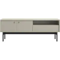 Selsey Olar II – TV-meubel met 2 deuren, 1 lade en 1 open vak - Greige - 154 cm