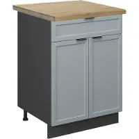 Vicco Fame-Line Keukenonderkast – 60 cm met lade, WB Eik Licht blauw-grijs