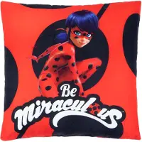 Miraculous pyjamakussen junior 40 x 40 cm polyester rood
