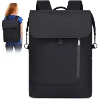 OKWISH Laptoptassen - Zakelijke Rugzak Met 15.4 Inch Laptopvak - Met Ruggenpadding En Waterafstotend Materiaal - Nylon - Zwart