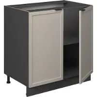 Vicco Keukenonderkast Fame-Line GrijsBeige/Antraciet 80 cm zonder werkblad, Model 50247