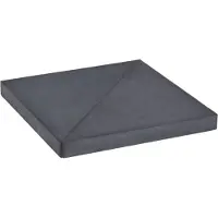 vidaXL Parasolvoetplaat vierkant 15 kg graniet zwart