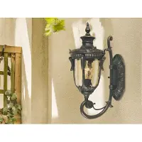 ELSTEAD Buitenverlichting , Philadelphia, dimbare, Brons / Oudmessing, Glas, Landhuis / Rustiek
