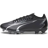 Puma Ultra Match Gras / Kunstgras Voetbalschoenen (MG) Zwart Zilver