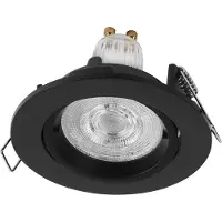 Osram Spot Set Twistlock LED inbouwspots, flexibel, zwart, 2,6W, 2700K (warm wit), aluminium, met Twistlock-systeem