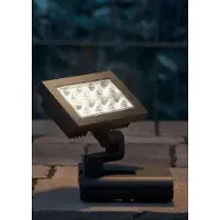 Lutec Buitenwandlamp antraciet LED wandlamp voordeurlamp gevellamp aluminium, spot beweegbaar, 8W 1135lm neutraal wit, BxH 15,8 x 19,5 cm