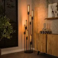 Lyora 7L vloerlamp Tube zwart - E27