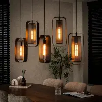 Lyora 5L metalen gaas hanglamp Mesh 5x E27