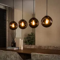 Lyora Glazen hanglamp Stellar 4-lichts - Ø 25cm